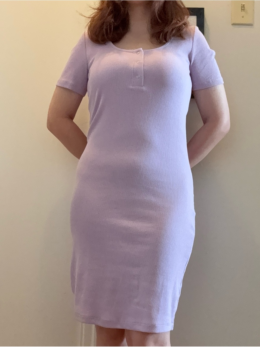Lilac Short-Sleeve Knit Dress - Women